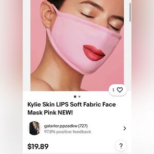 2 Kylie Face Mask with Lip Design